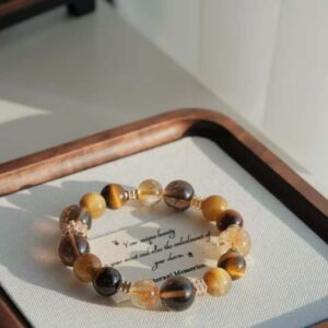 Golden Dominance (Natural Flower Tower Tiger’s Eye)