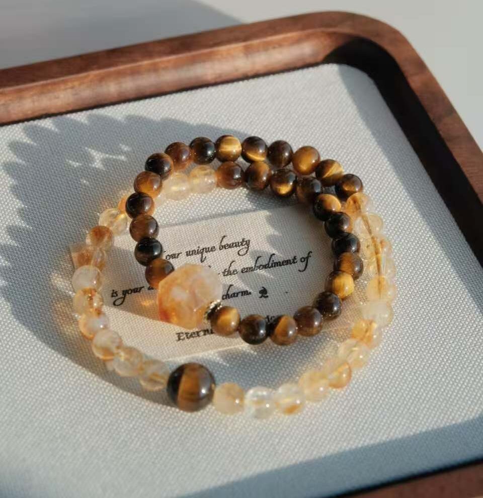 Tiger Eye Double Strand Bracelet