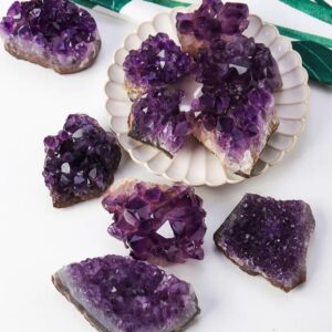 Natural Raw Amethyst Crystal | Healing Stone Decoration for Home or Office