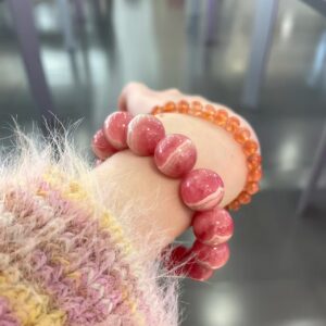 red agate stone-Blush Flame