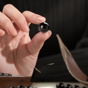 Obsidian – Aquamarine Harmony Bracelet