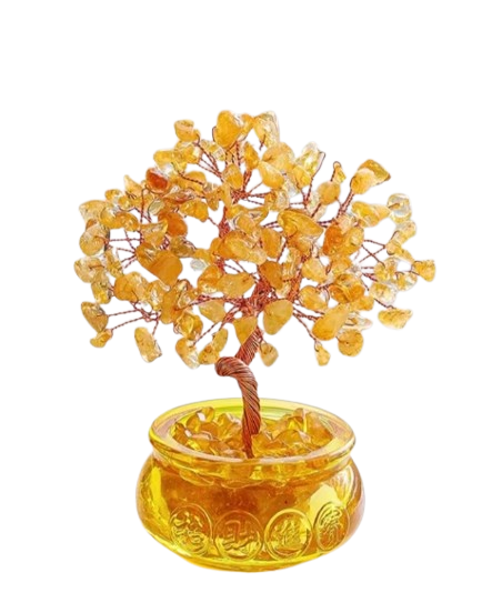 Yellow Quartz Gem Tree