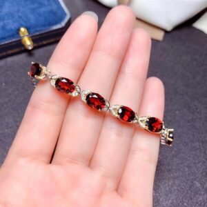 Aries Garnet Beads Zodiac Energy Bracelet