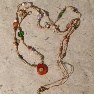 nature stone pendant necklace