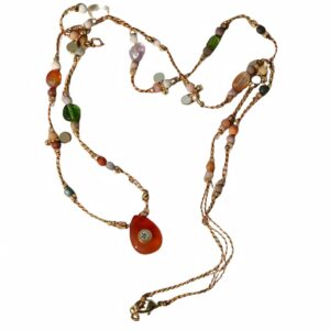 nature stone pendant necklace