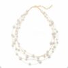starry sky layered pearl necklace
